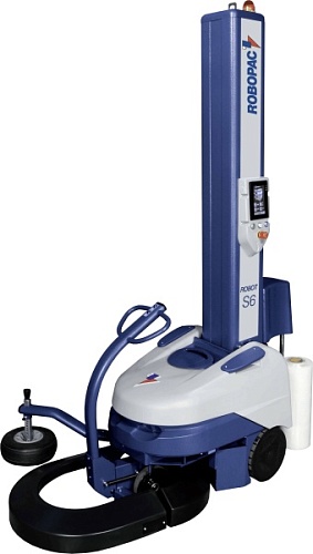 Паллетообмотчик ROBOT S6-125 FRD 150%, Мачта (2200мм) (h2200) полуавтомат, синий купить в интернет-магазине «Техно-Упак»