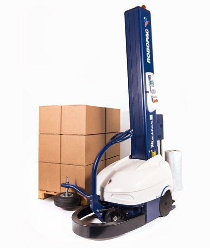 Паллетообмотчик ROBOT MASTER M110 FR 150%, Мачта (2200мм) (h2200) полуавтомат, синий купить в интернет-магазине «Техно-Упак»