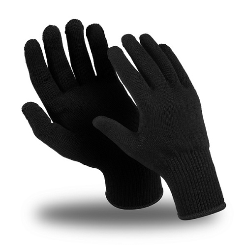 Перчатки Плазма, Nomex, , двойной оверлок, 240мм, черный, Кл.з. 2, 100/10 пар купить в интернет-магазине «Техно-Упак»